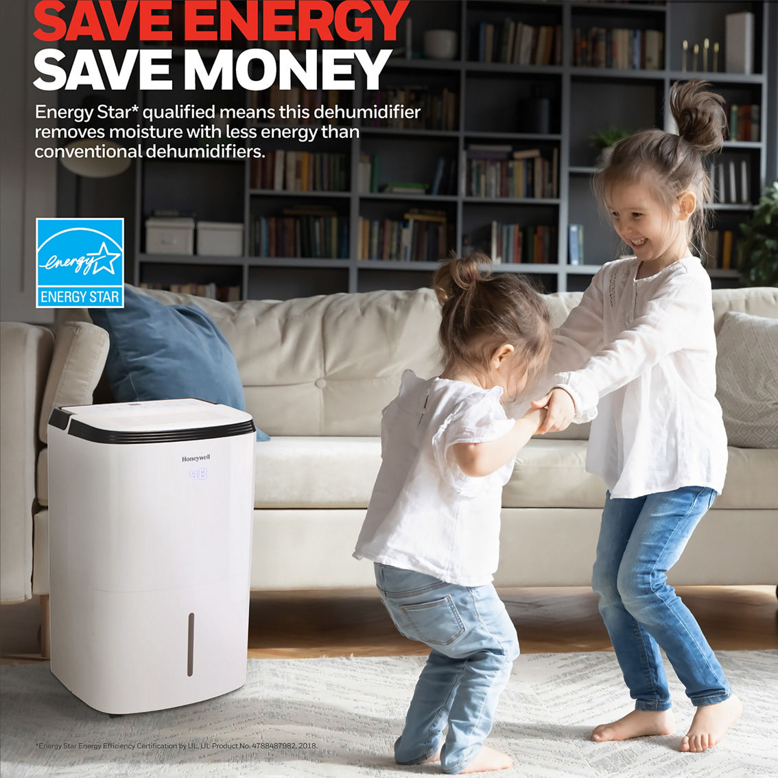 Honeywell 30 Pint Energy Star Dehumidifier with Washable Filter - Image 2 of 6