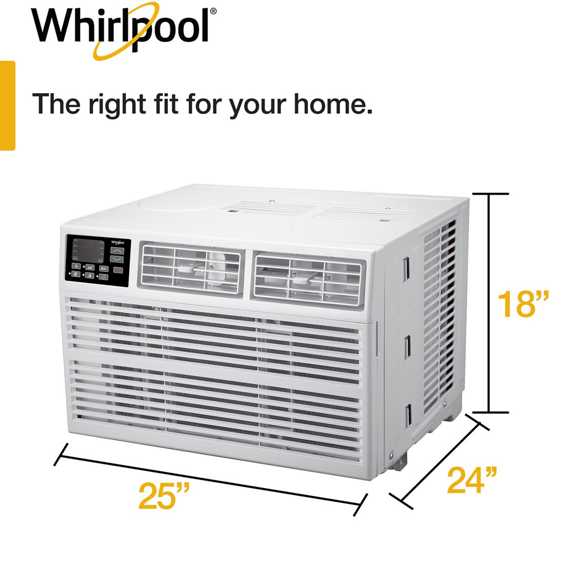 Whirlpool 15,000 BTU 115V Window-Mounted Air Conditioner with Remote Control - Image 4 of 6