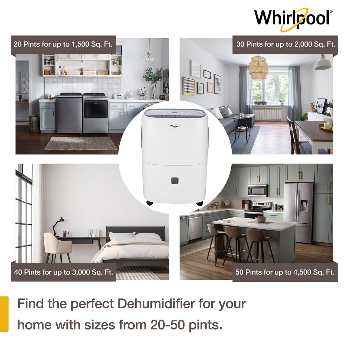 Whirlpool 50 pt. Dehumidifier with Pump - Image 5 of 6