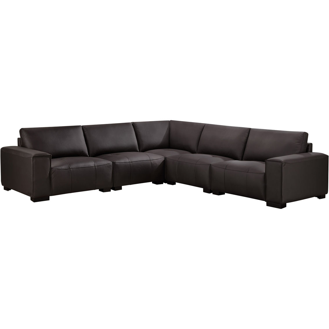 Abbyson Teagan Leather Modular Sectional 6 pc. - Image 4 of 9
