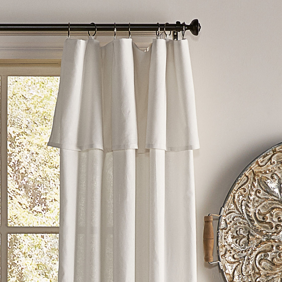 Mercantile Drop Cloth Curtain Panel - Image 3 of 5