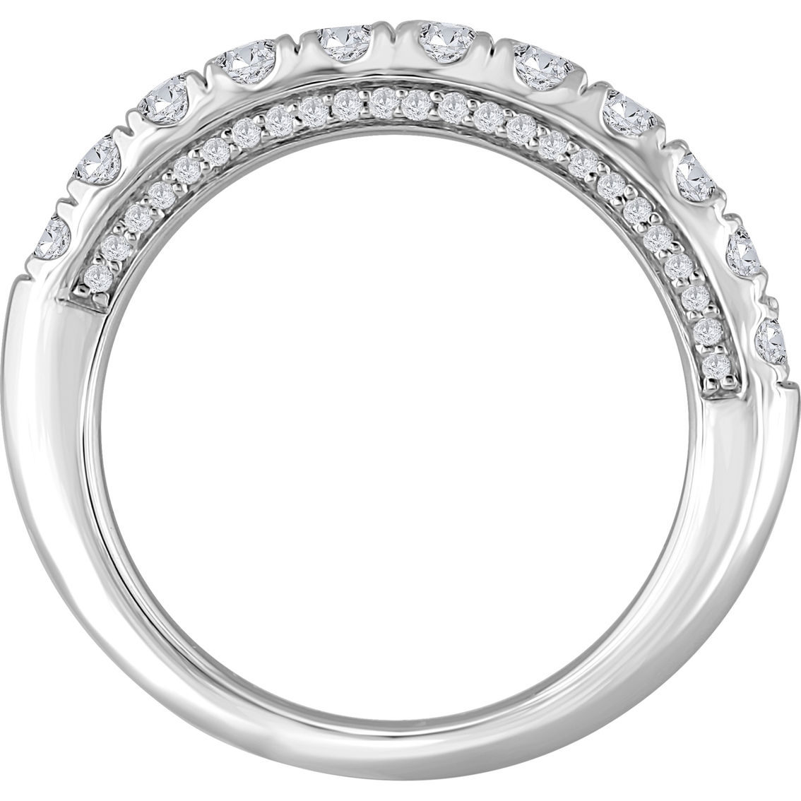 From the Heart 14K White Gold 1 CTW Lab Grown Diamond Anniversary Ring - Image 2 of 2