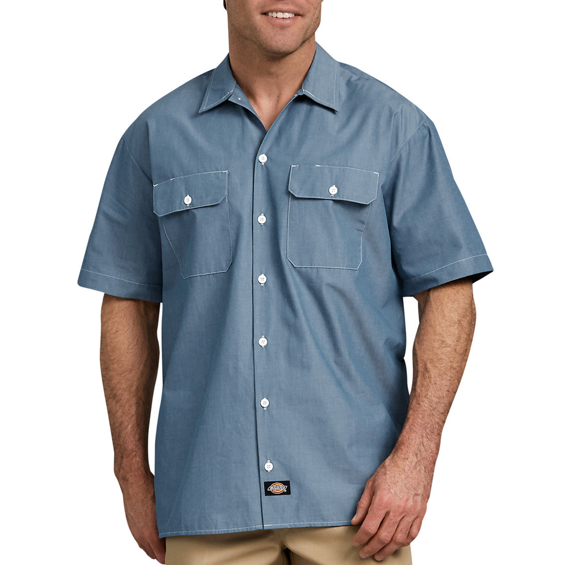 Dickies Relaxed Fit Chambray Shirt | Shirts | Clothing & Accessories ...