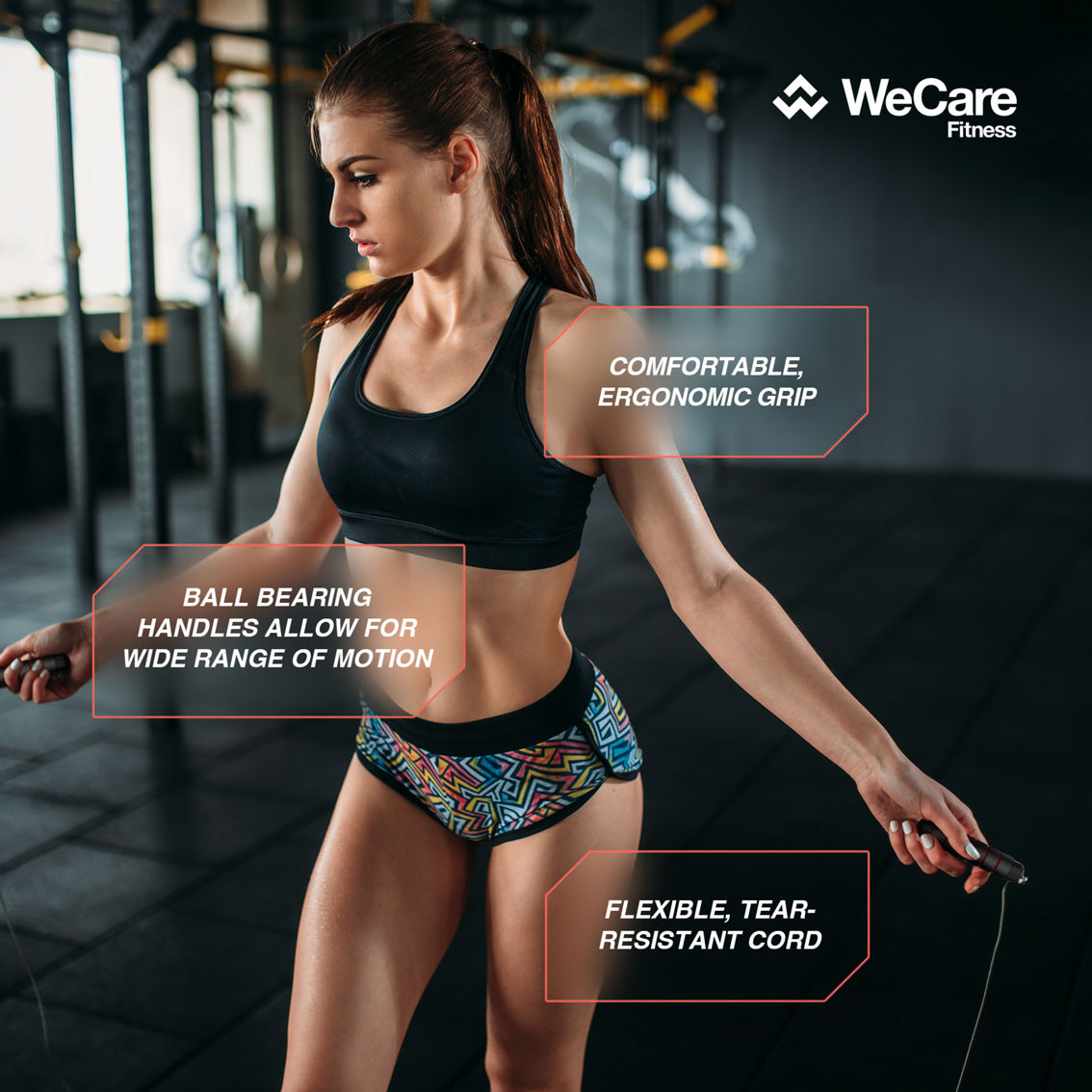WeCare Fitness Jump Rope 180g with Ball Bearings For Workouts - Image 6 of 6