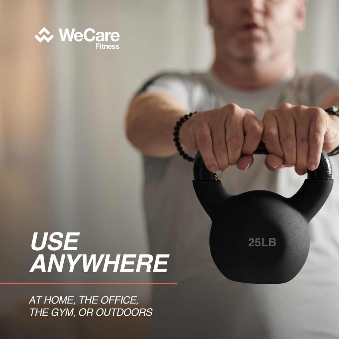 WeCare 15 LB Cast Iron Fitness Kettlebell - Image 7 of 8