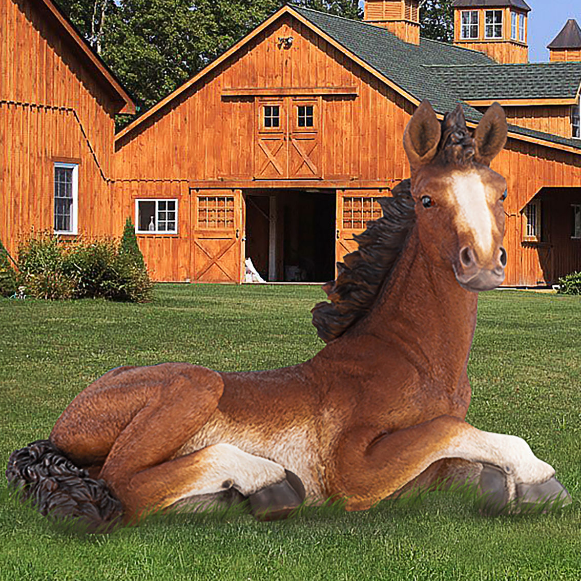 Design Toscano Relaxing Pony - Image 7 of 9