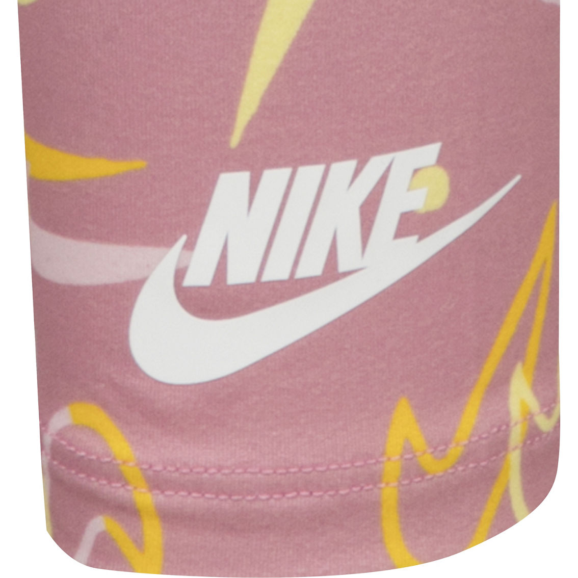 Nike Little Girls Shirt with All Over Print Leggings Set - Image 7 of 7