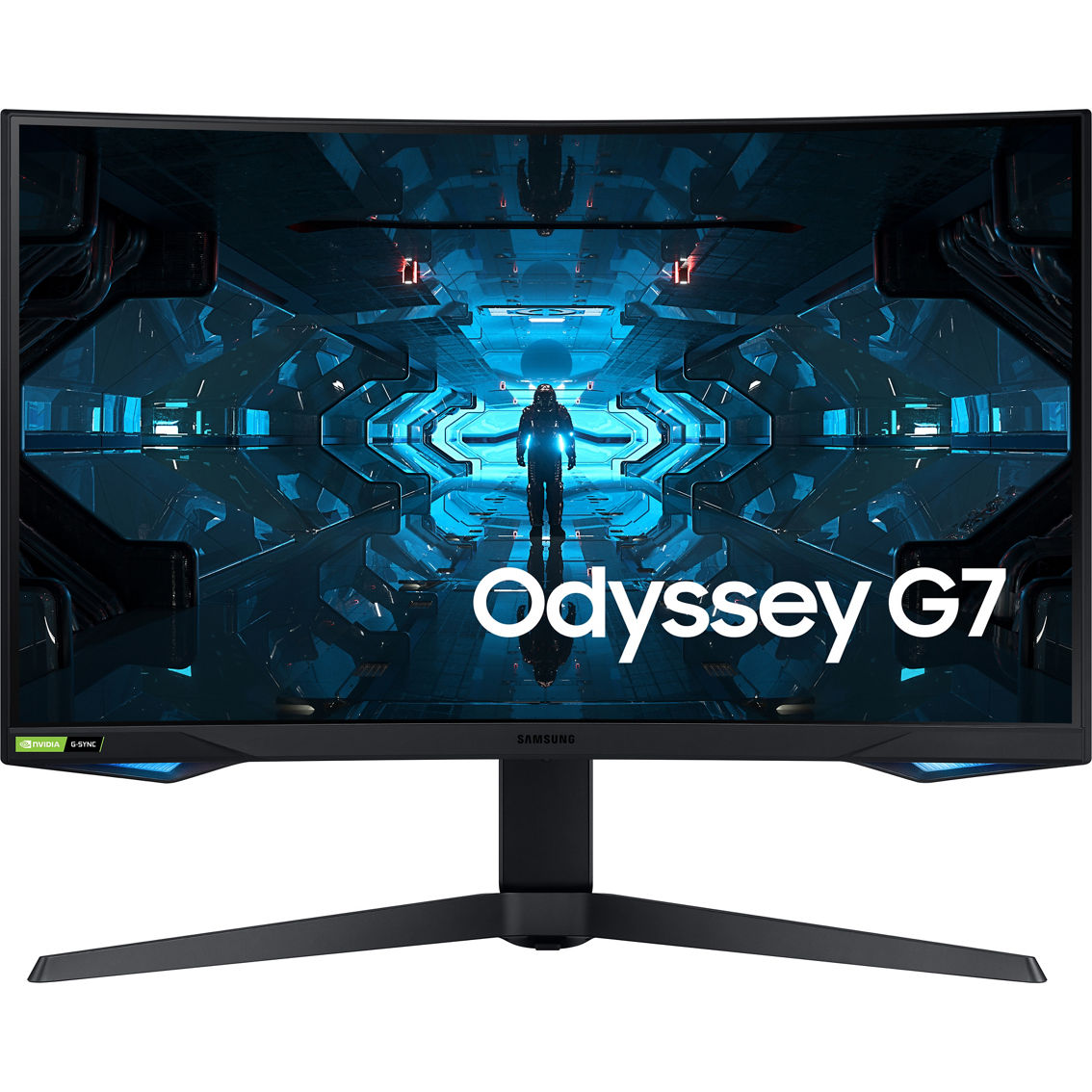Samsung 27 in. Odyssey G7 WQHD 240Hz 1ms G-Sync Compatible QLED Curved Monitor