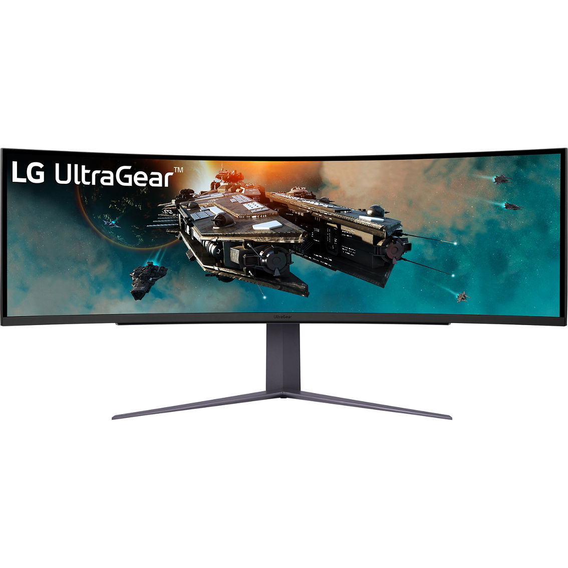 LG 49 in. Curved 240Hz 1ms DQHD UltraGear Gaming Monitor 49GR85DC-B - Image 1 of 9