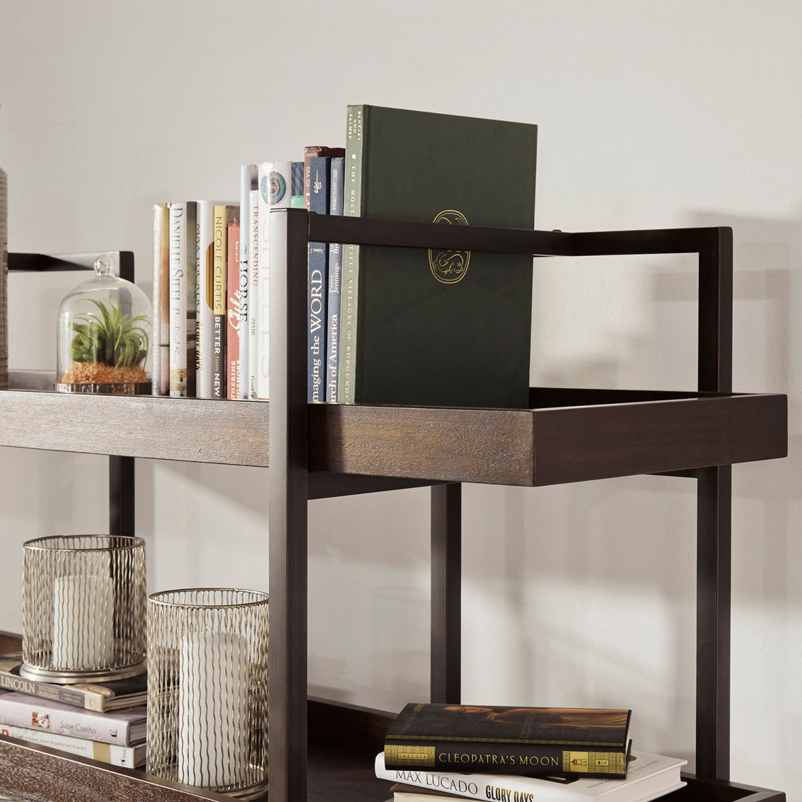 Signature Design by Ashley Starmore 60 in. Desk with Return and Bookcase - Image 9 of 9