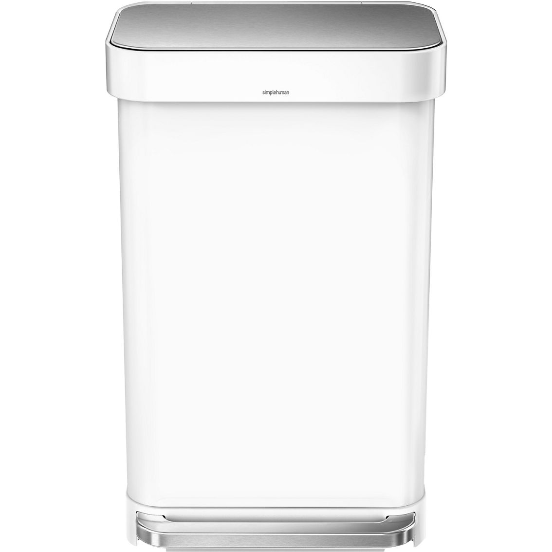 Simple Human 45L Rectangular Step Trash Can with Liner Pocket - Image 2 of 8