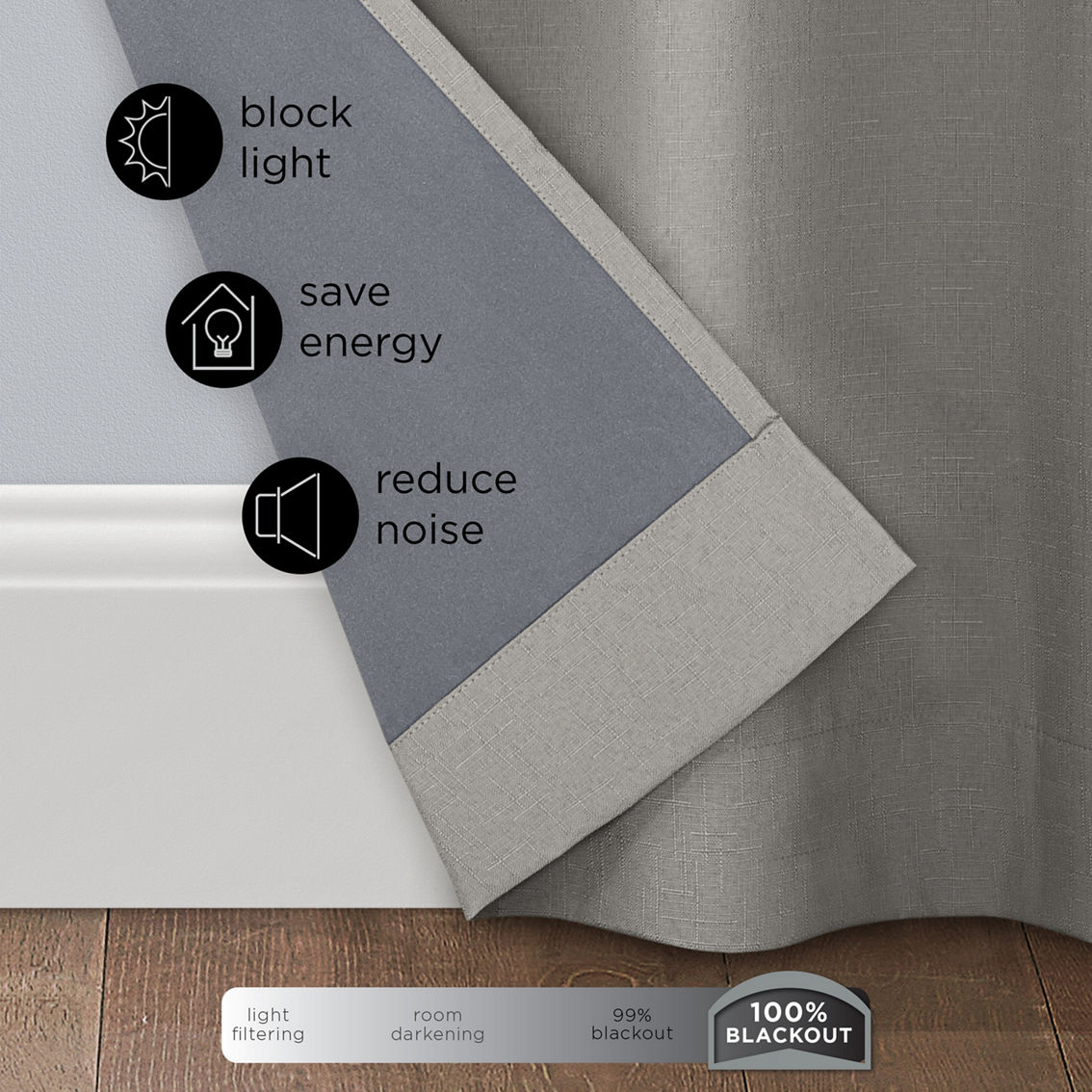 Eclipse Absolute Zero Harper Absolute Zero Blackout Curtain Panel - Image 9 of 9