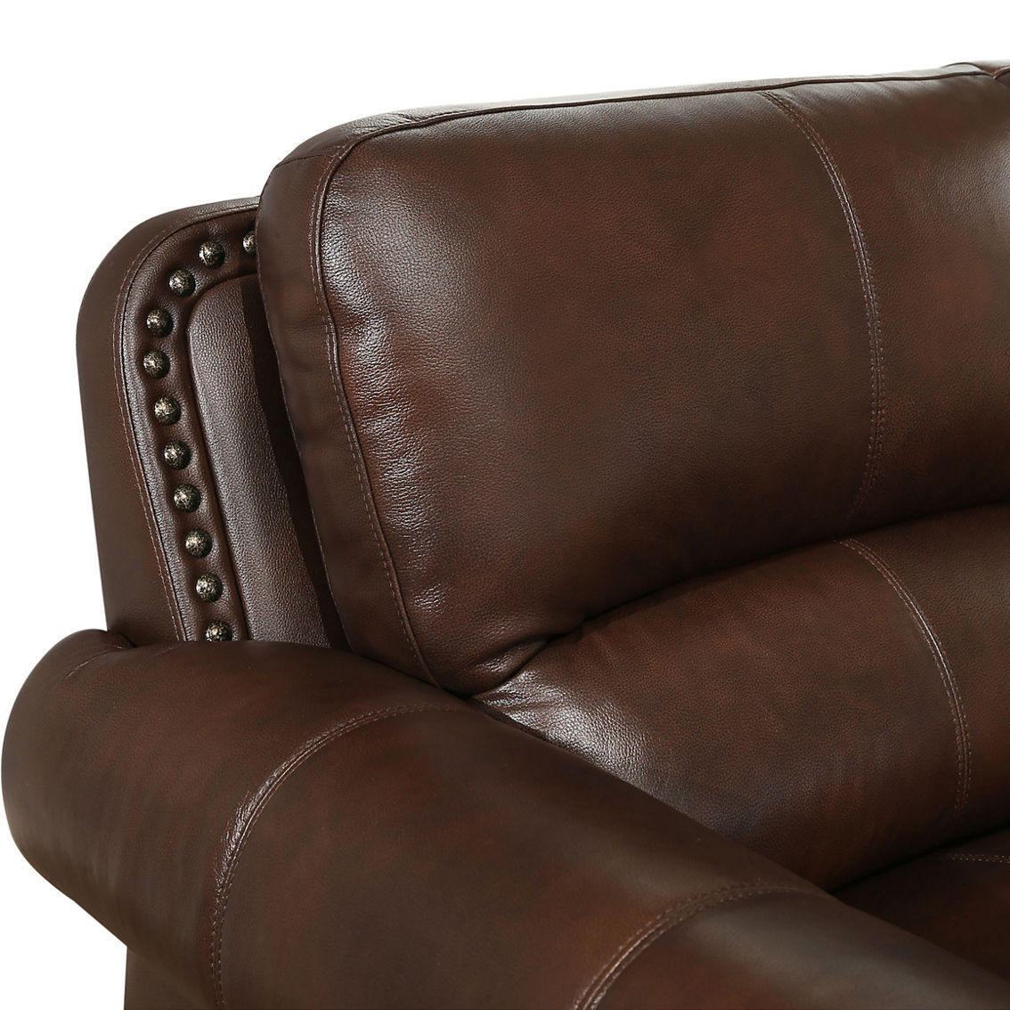 Abbyson Austin Leather Armchair - Image 5 of 5