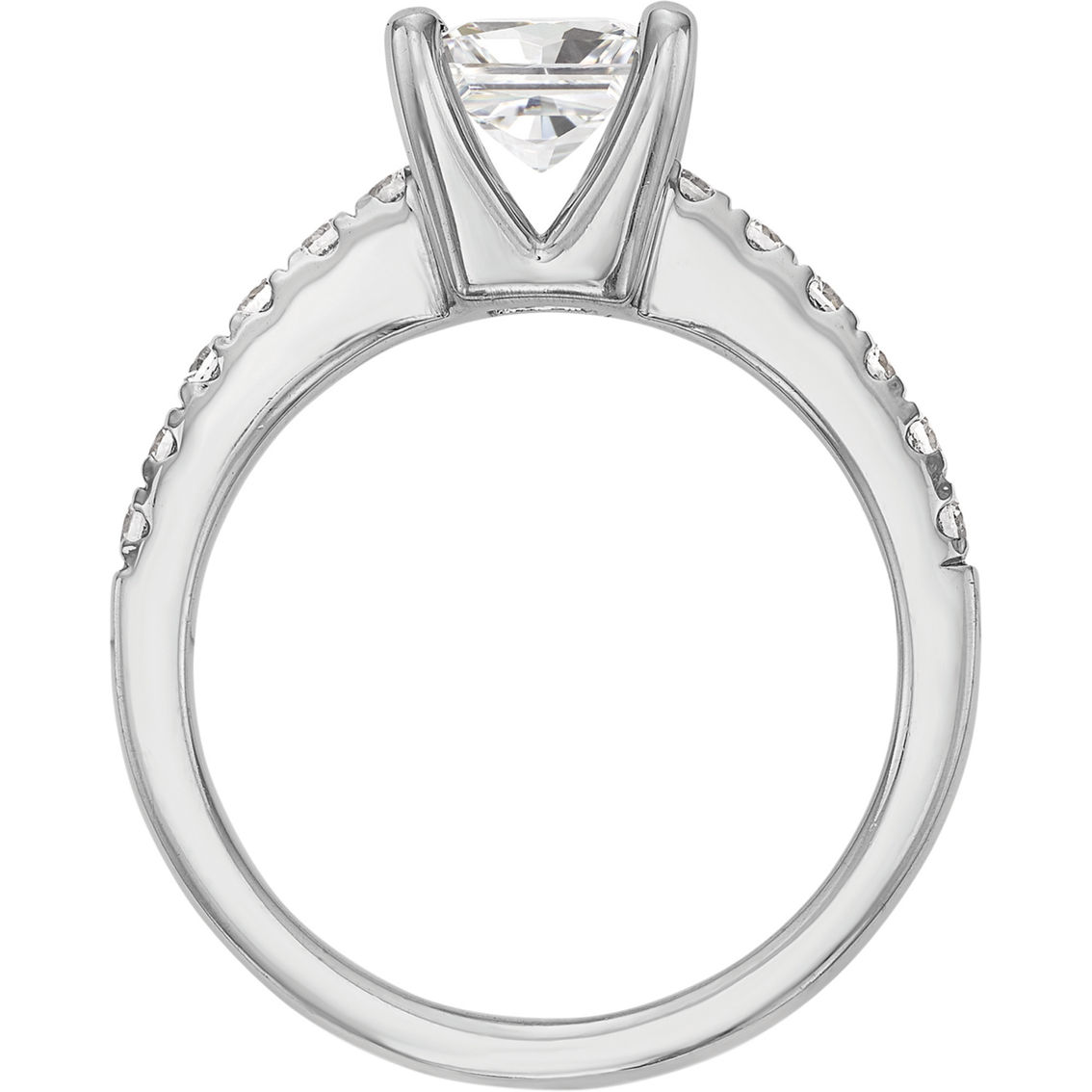 True Origin 14K White Gold 1 7/8 CTW Lab Grown Diamond Certified Engagement Ring - Image 2 of 5