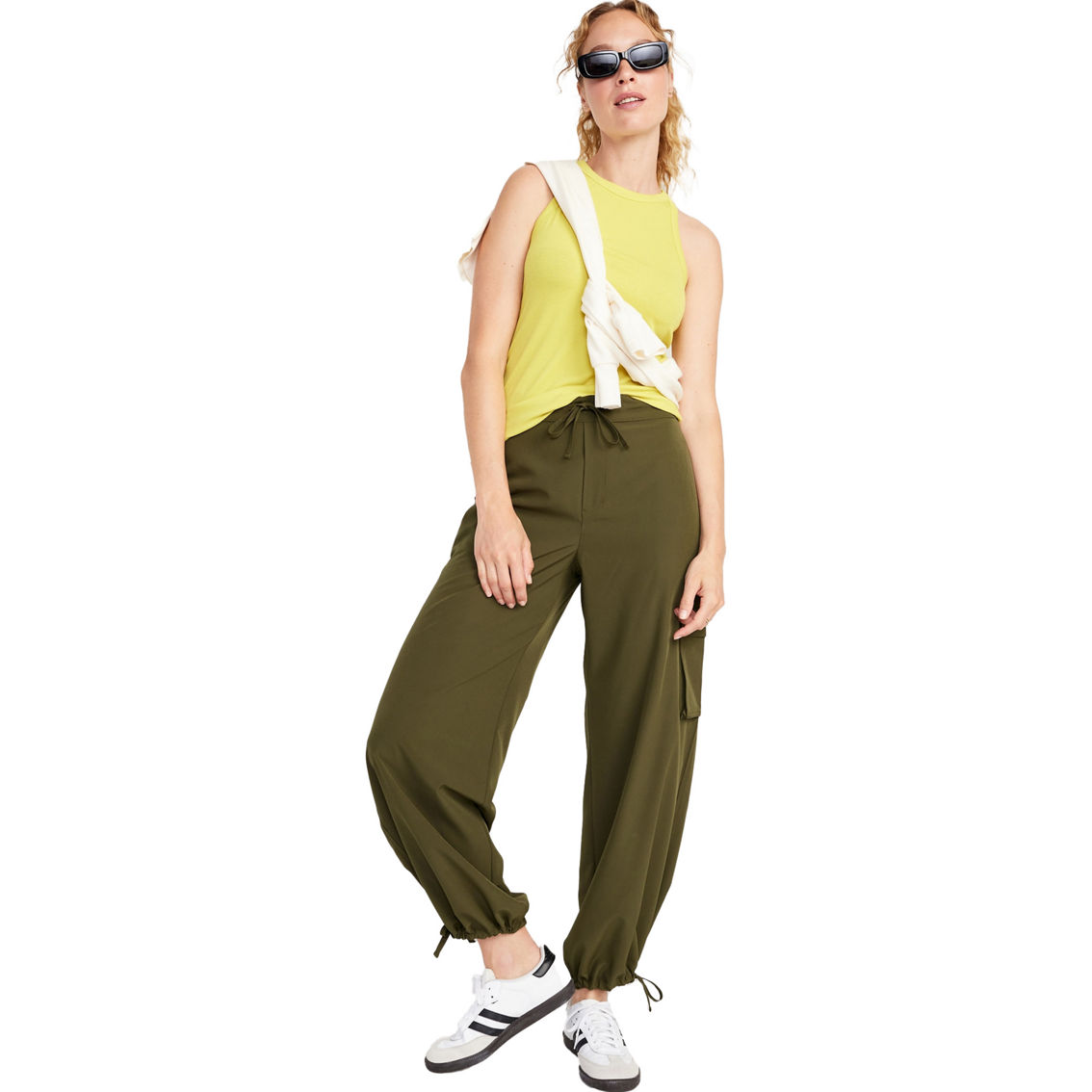 Old Navy StretchTech High Waisted Adjustable Cargo Pants - Image 2 of 3