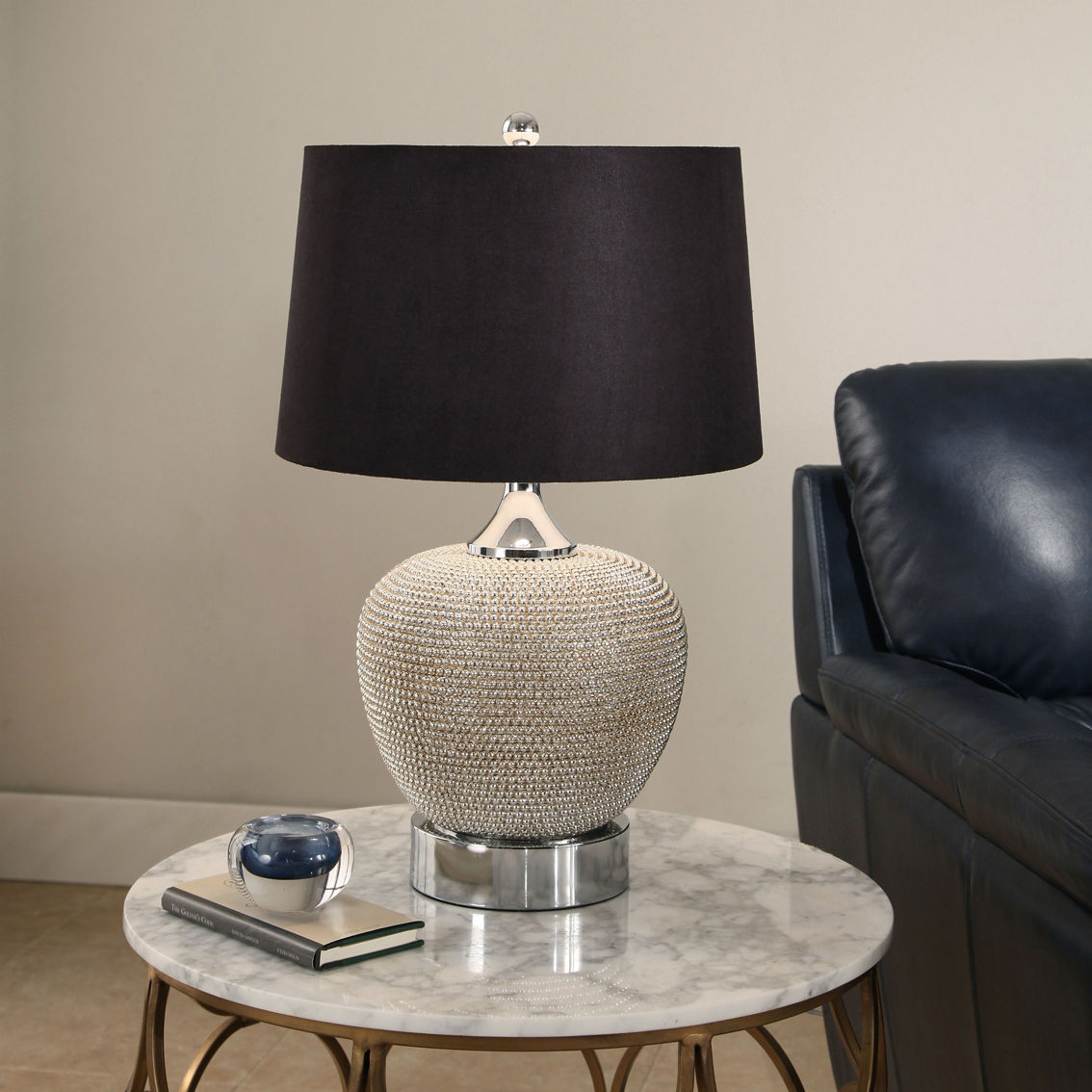 Abbyson Celine Beaded Table Lamp - Image 2 of 4