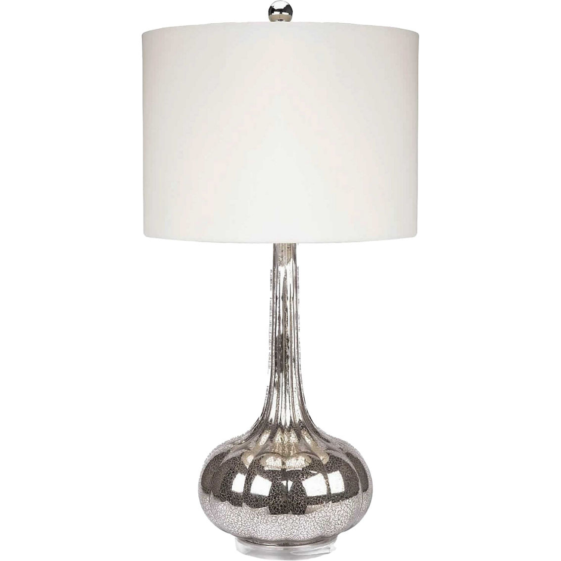 Abbyson Mercury Antiqued Glass Table Lamp Set 2 pc. - Image 3 of 4