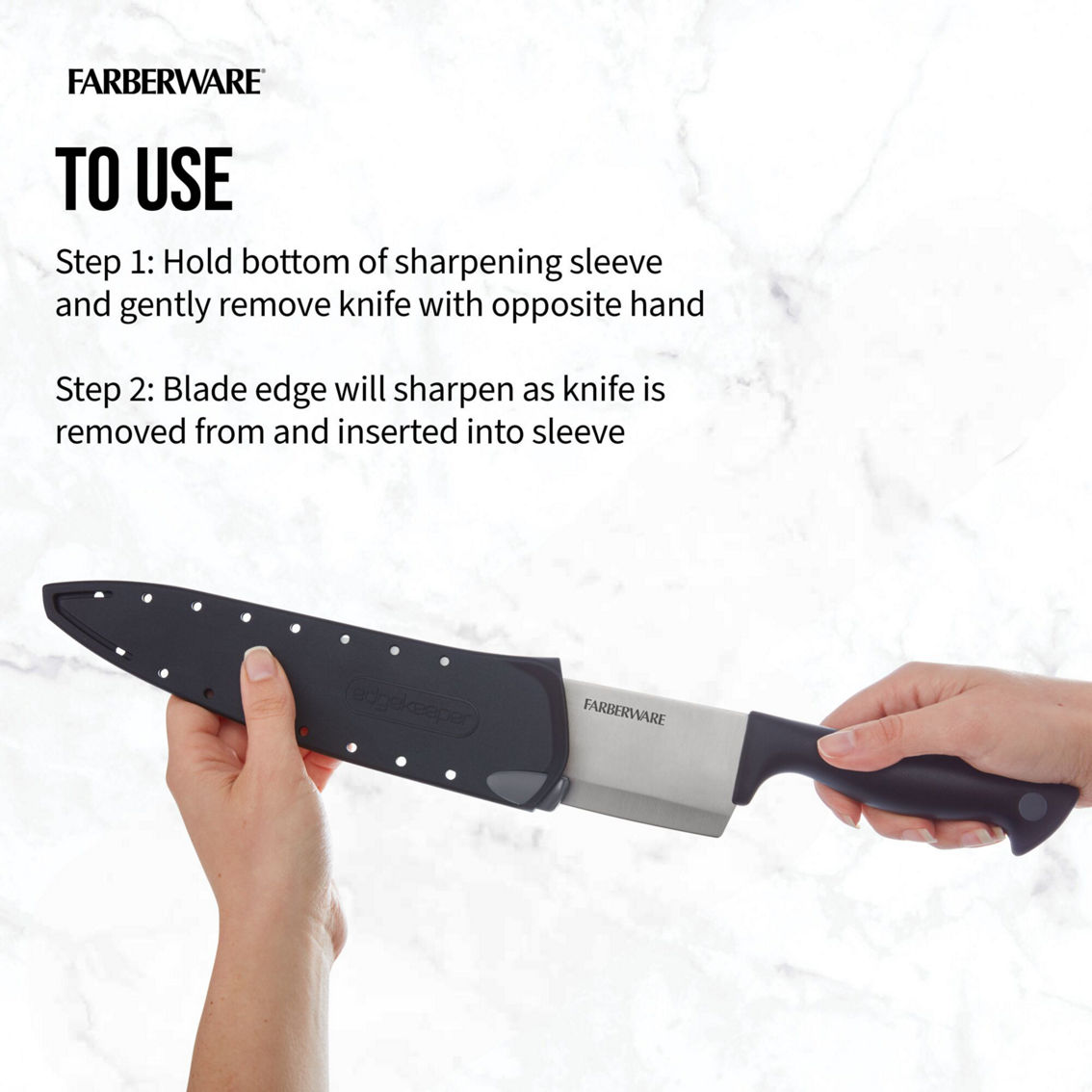 Farberware EdgeKeeper 8 in. Chef Knife - Image 4 of 4