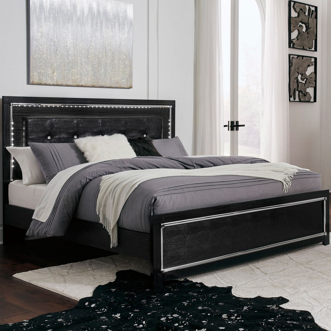 Signature Design by Ashley Kaydell Panel Bedroom 5 pc. Set - Image 2 of 8