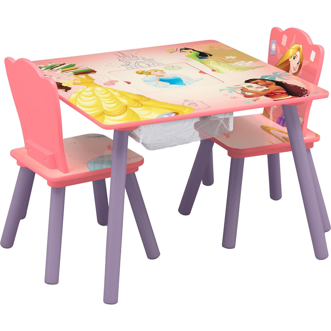 Delta Children Disney Princess Table and Chair Set with Storage - Image 2 of 5