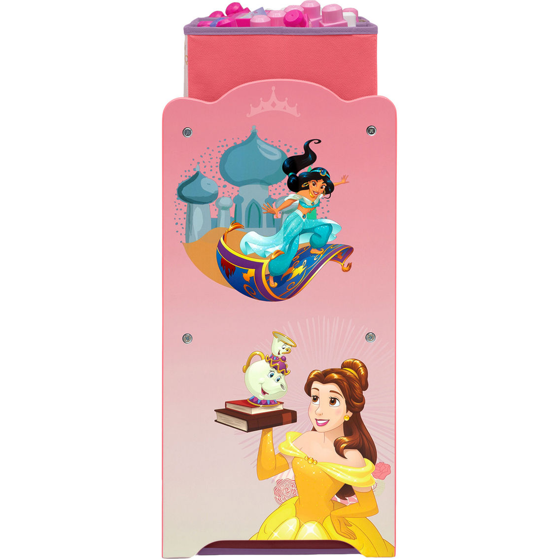 Delta Children Disney Princess 6 Bin Design and Store Toy Organizer - Image 4 of 9