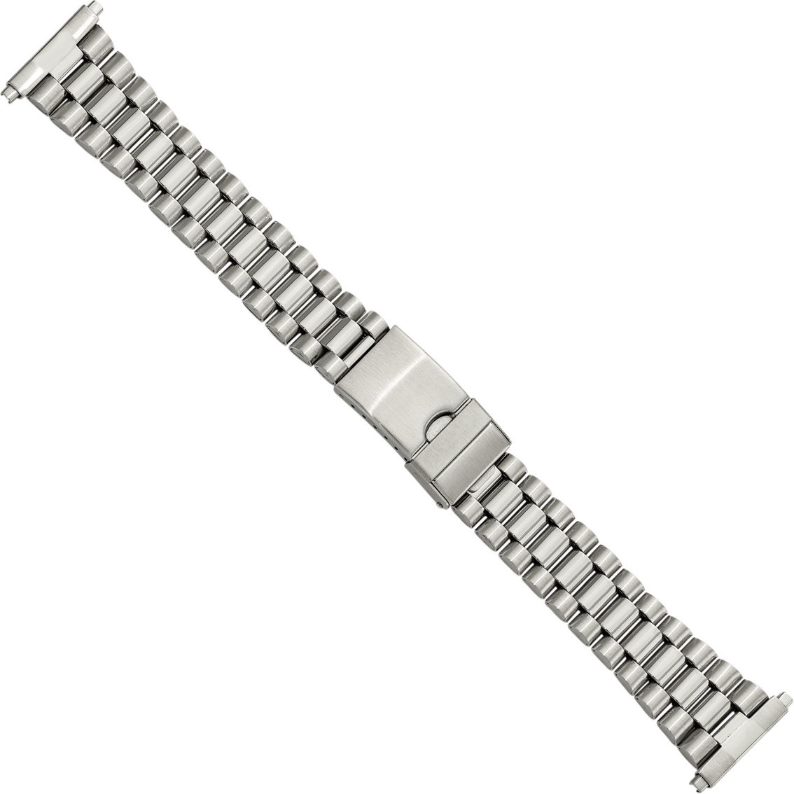 Gilden Men’s Long 18-22mm Stainless Steel Watch Band 7.5 in. - Image 2 of 4