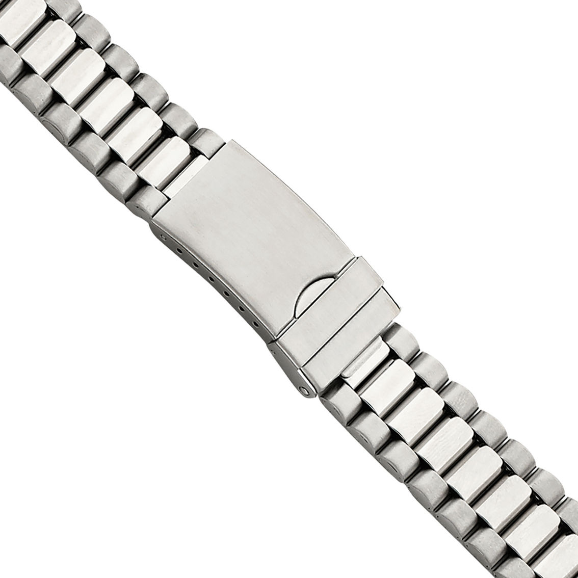 Gilden Men’s Long 18-22mm Stainless Steel Watch Band 7.5 in. - Image 4 of 4