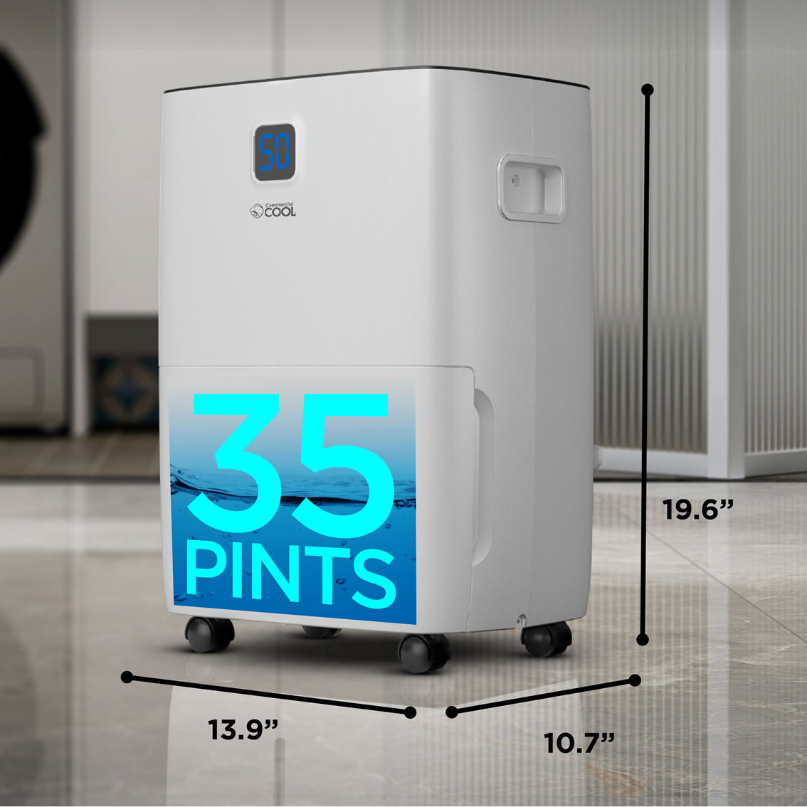 Commercial Cool 35 pint Portable Dehumidifier - Image 6 of 7