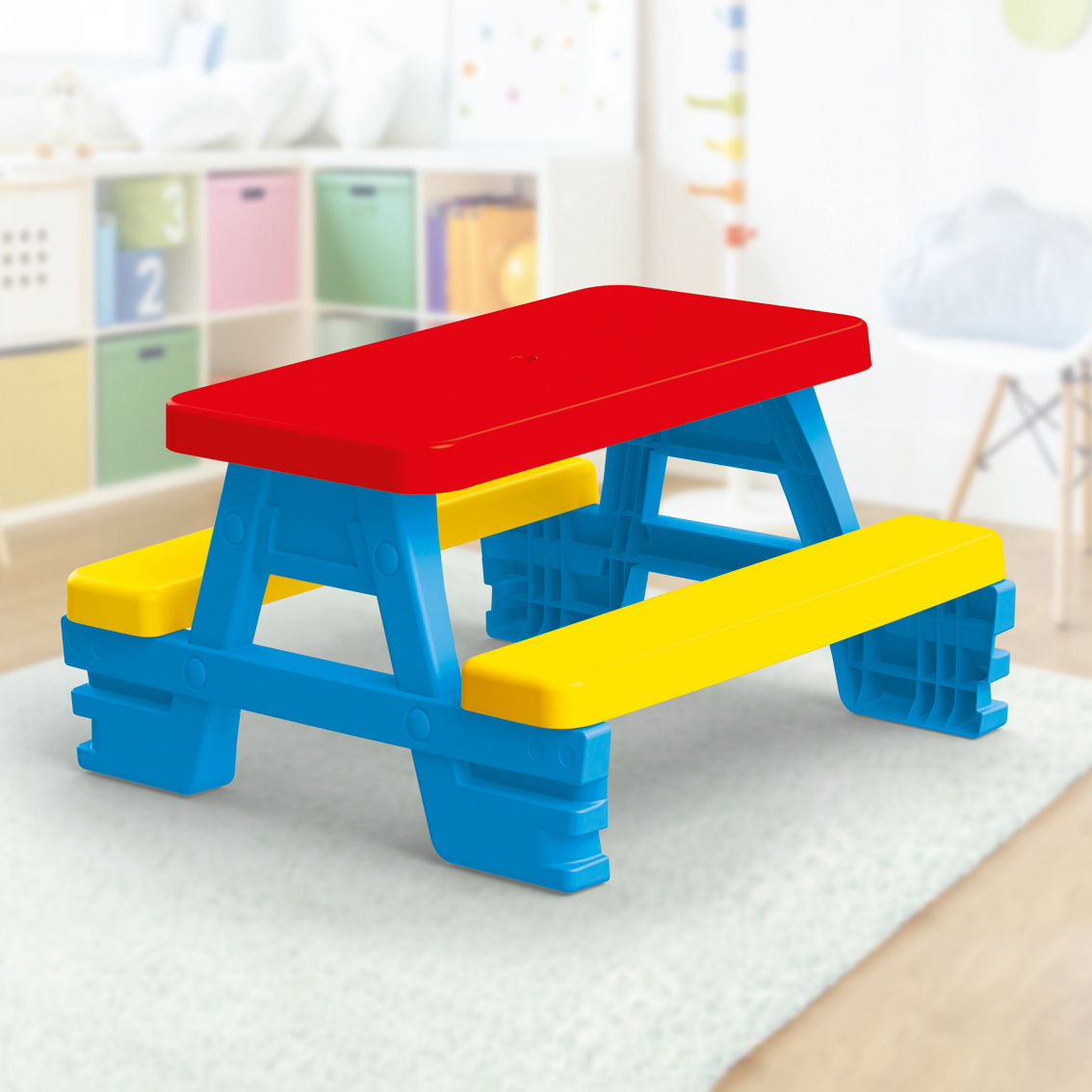 Dolu Toys Children's Picnic Table with 4 Benches - Image 3 of 5