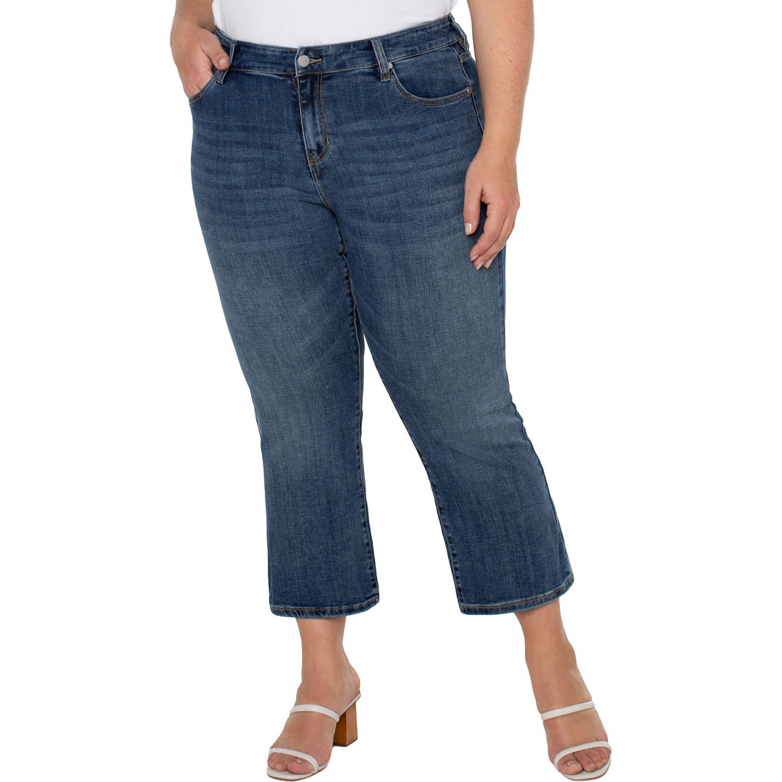 Liverpool Plus Hannah Crop Flare Jeans | Jeans | Clothing & Accessories ...