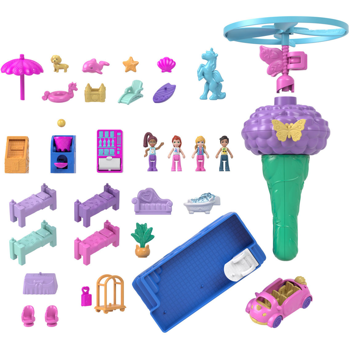Explore the collection of Polly Pocket fashion packs, like this  color-changing set with 2 dolls and 25 pieces. Find Polly toys and gift  ideas at .