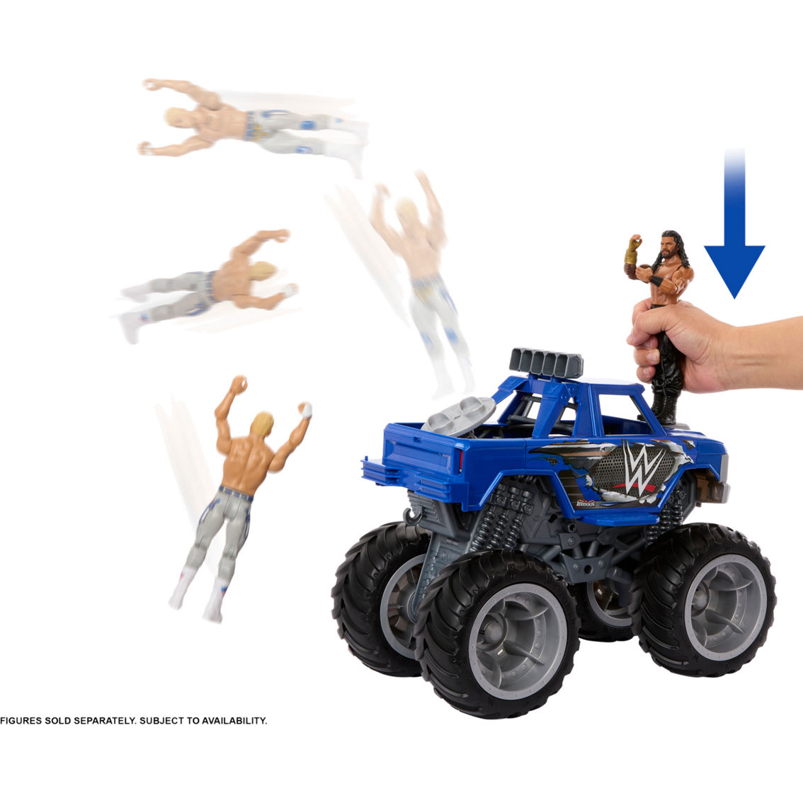 WWE Wrekkin Slam Crusher Monster Truck Toy - Image 6 of 7
