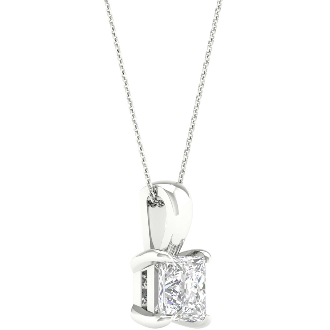 Pure Brilliance 14K White Gold 1 CTW Solitaire Pendant with IGI Certification - Image 2 of 2
