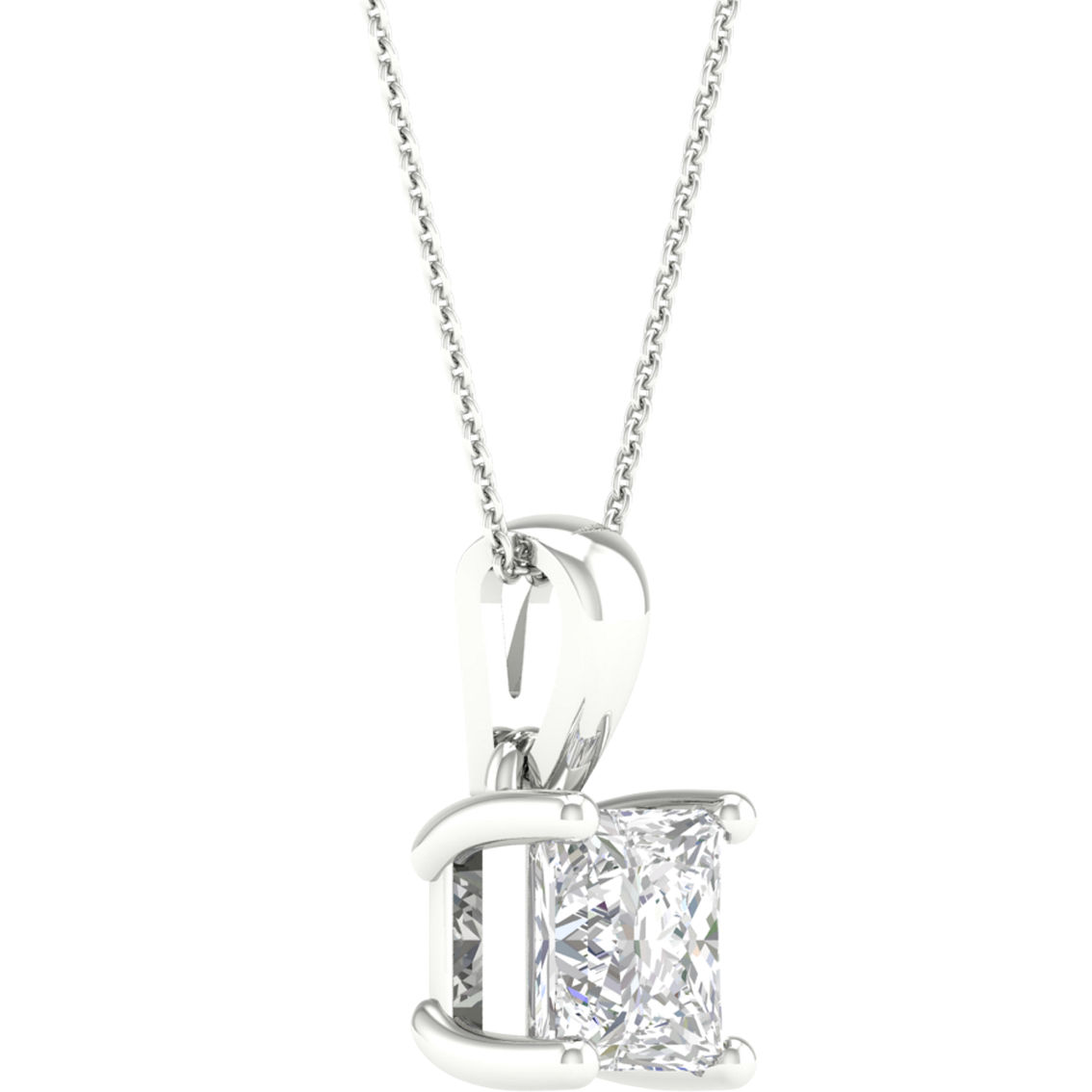 Pure Brilliance 14K White Gold 1/2 CTW Solitaire Pendant with IGI Certification - Image 2 of 2