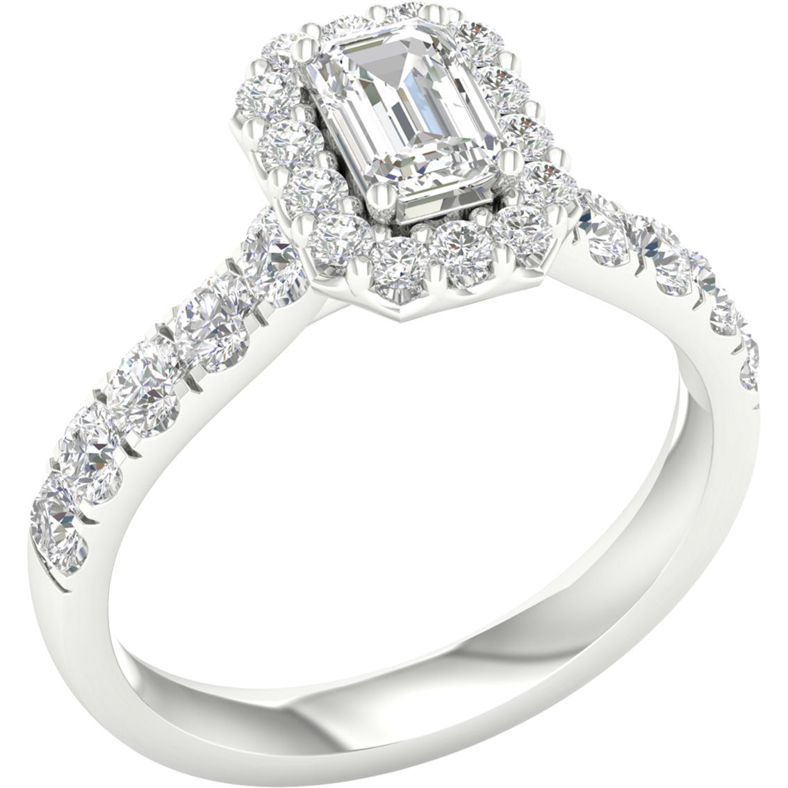 Pure Brilliance 14K White Gold 1 1/2 CTW Engagement Ring with IGI Certification - Image 2 of 2