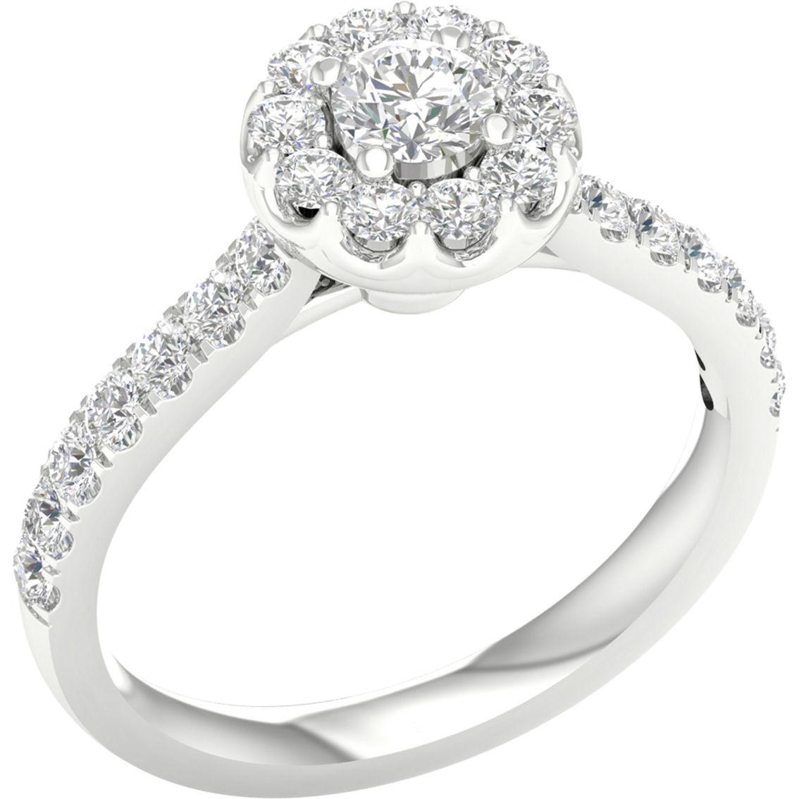 Pure Brilliance 14K Gold 1 CTW Lab Grown Diamond Ring with IGI Certification Size 7 - Image 2 of 2