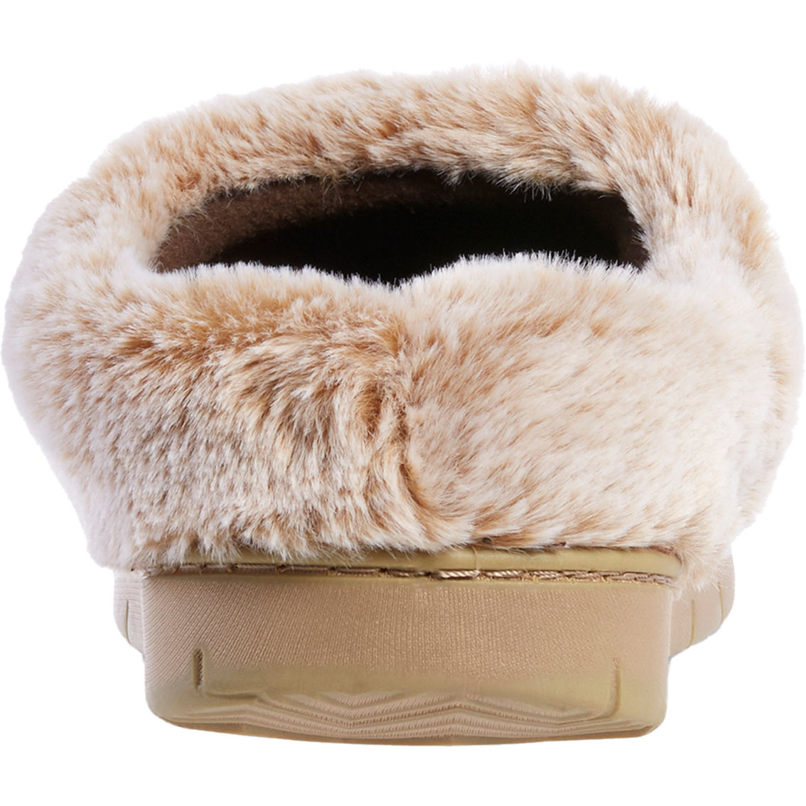 Isotoner Women's Recycled Microsuede and Faux Fur Hoodback Slippers - Image 5 of 5