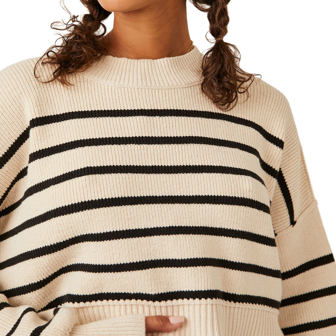 Free People Easy Street Stripe Crop Pullover | Tops | Clothing ...