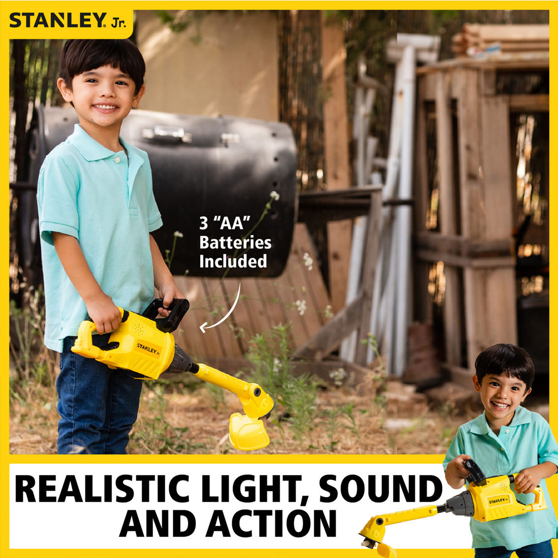 ​Stanley Jr. Battery Operated Toy Weed Trimmer - Image 3 of 5
