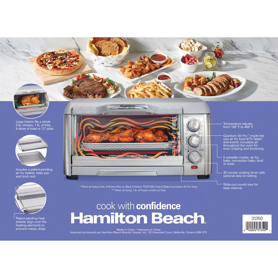 Hamilton Beach Air Fry Countertop Oven