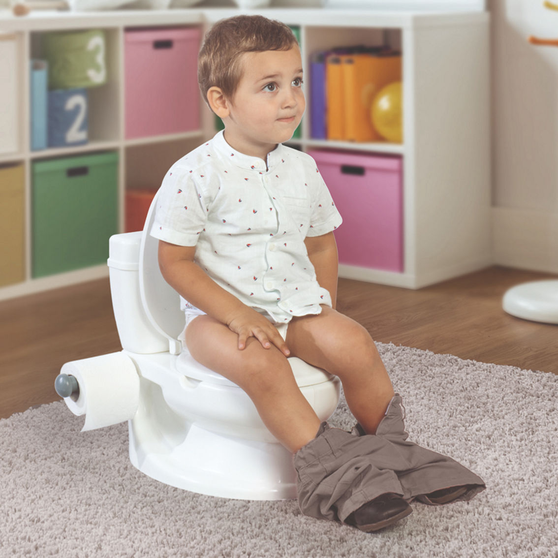 Dolu Educational Potty Training Toilet for Kids 18 Months+ with Anti-Slip - Image 4 of 4