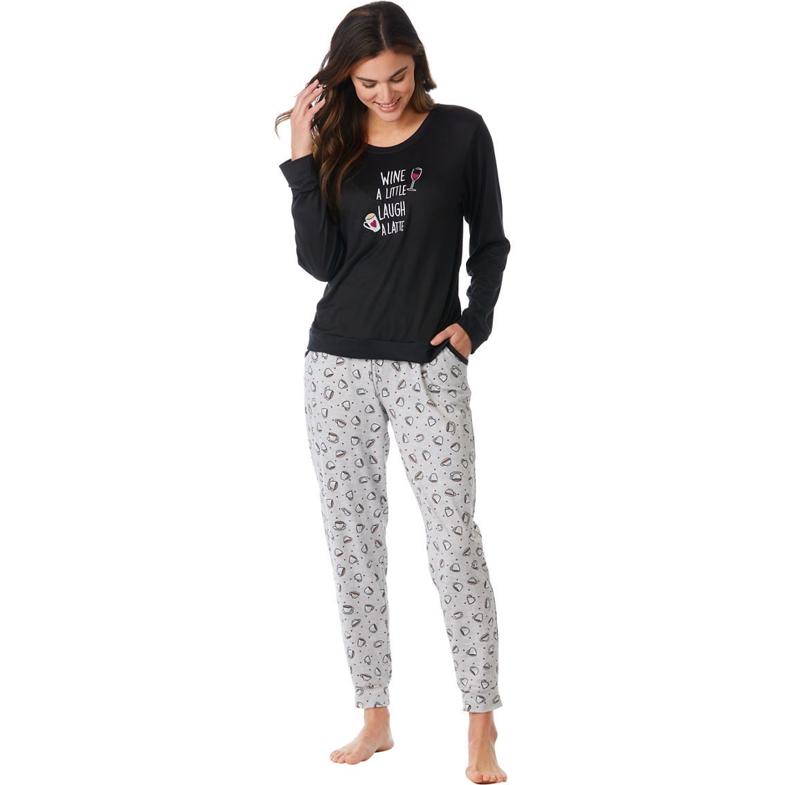 Rene Rofe Happy Days Top And Pants 2 Pc. Pajama Set | Pajamas & Robes ...