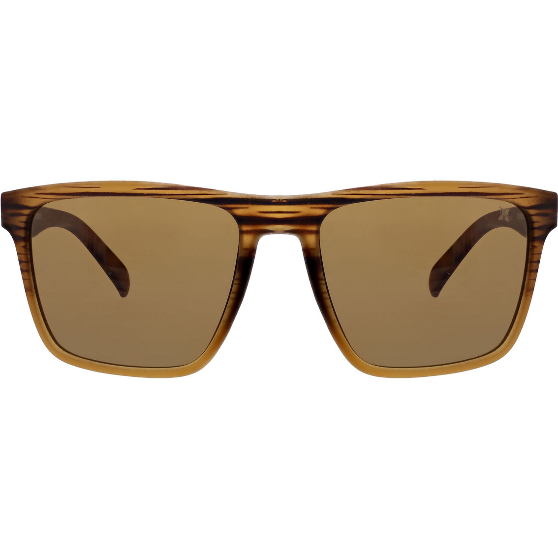 Hurley Cobblestones 57mm Polarized Square Sunglasses In Brown