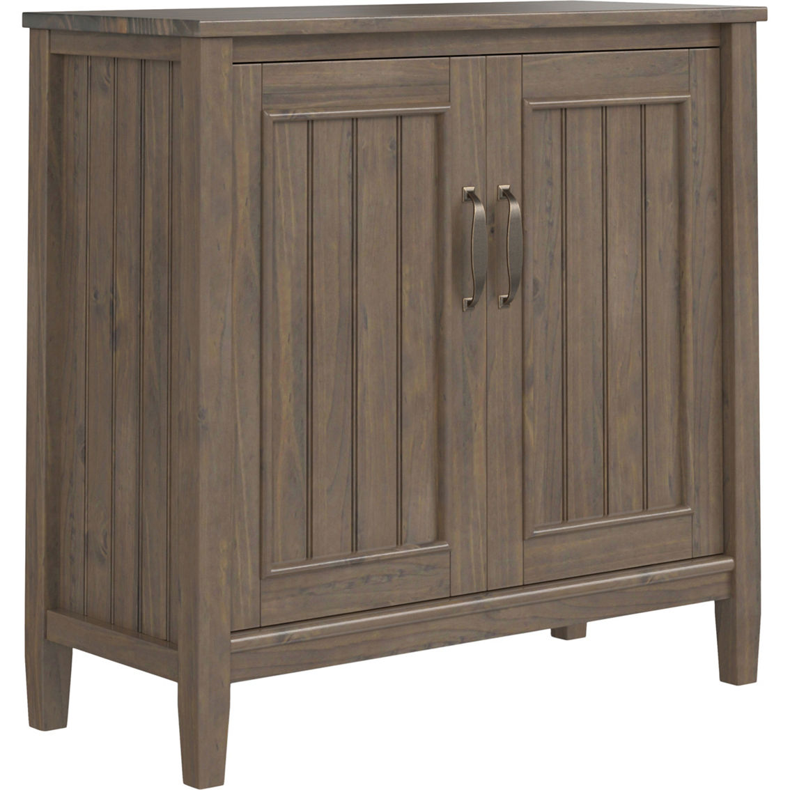 Simpli Home Lev Solid Wood Low Storage Cabinet | Bookcases & Cabinets ...