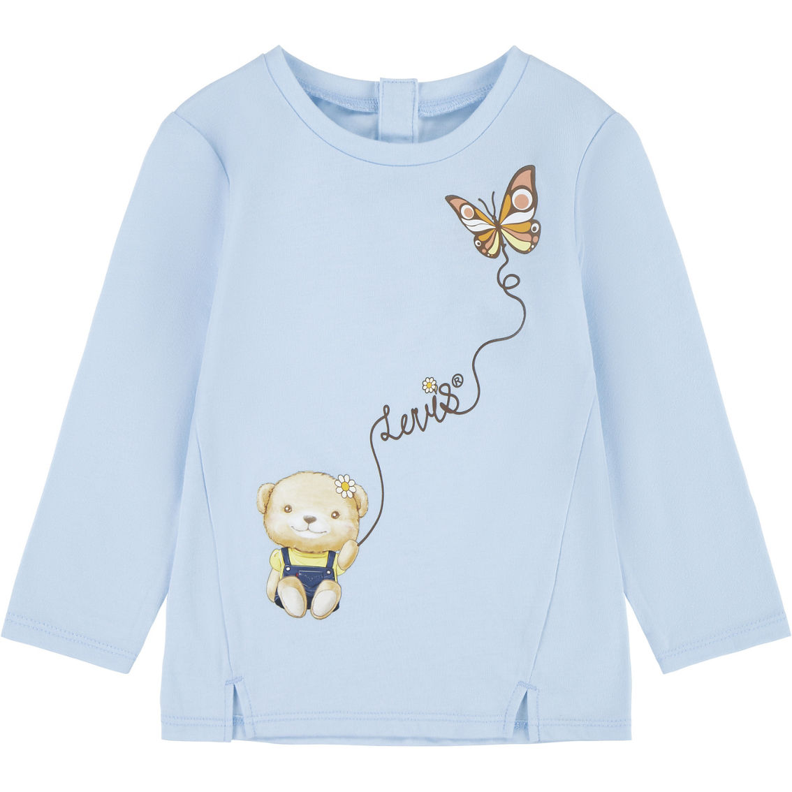 Levi's Infant Girls Graphic Bear Notched Tee | Baby Girl 0-24 Months ...