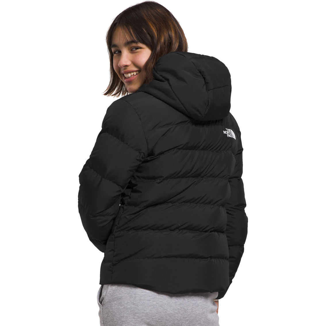 The North Face Girls Reversible North Down Hooded Jacket - Image 2 of 5