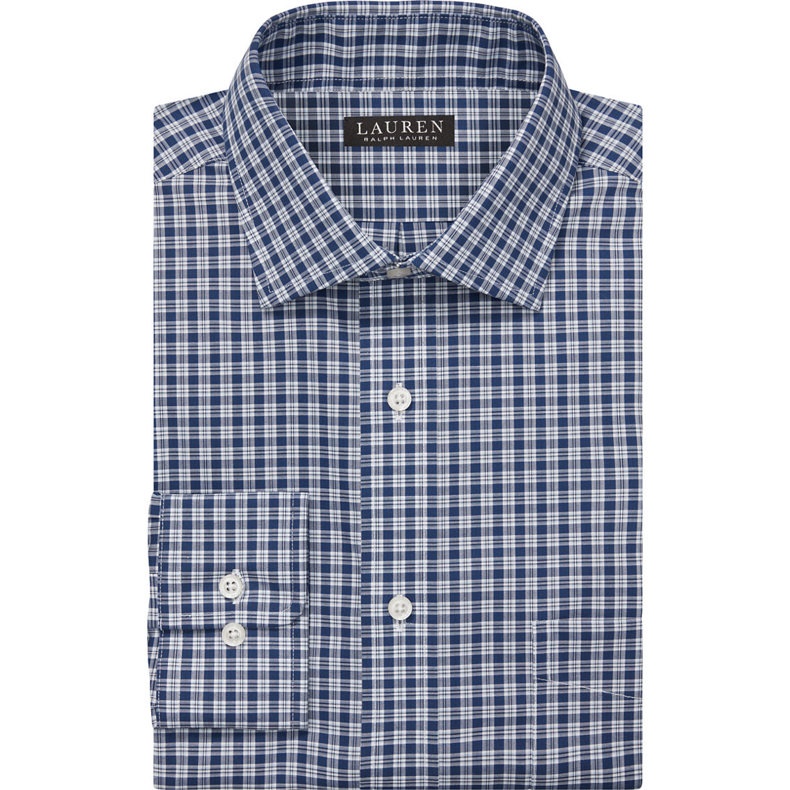 Ralph Lauren Classic Fit Ultra Wrinkle Free Stretch Plaid Dress Shirt - Image 2 of 2