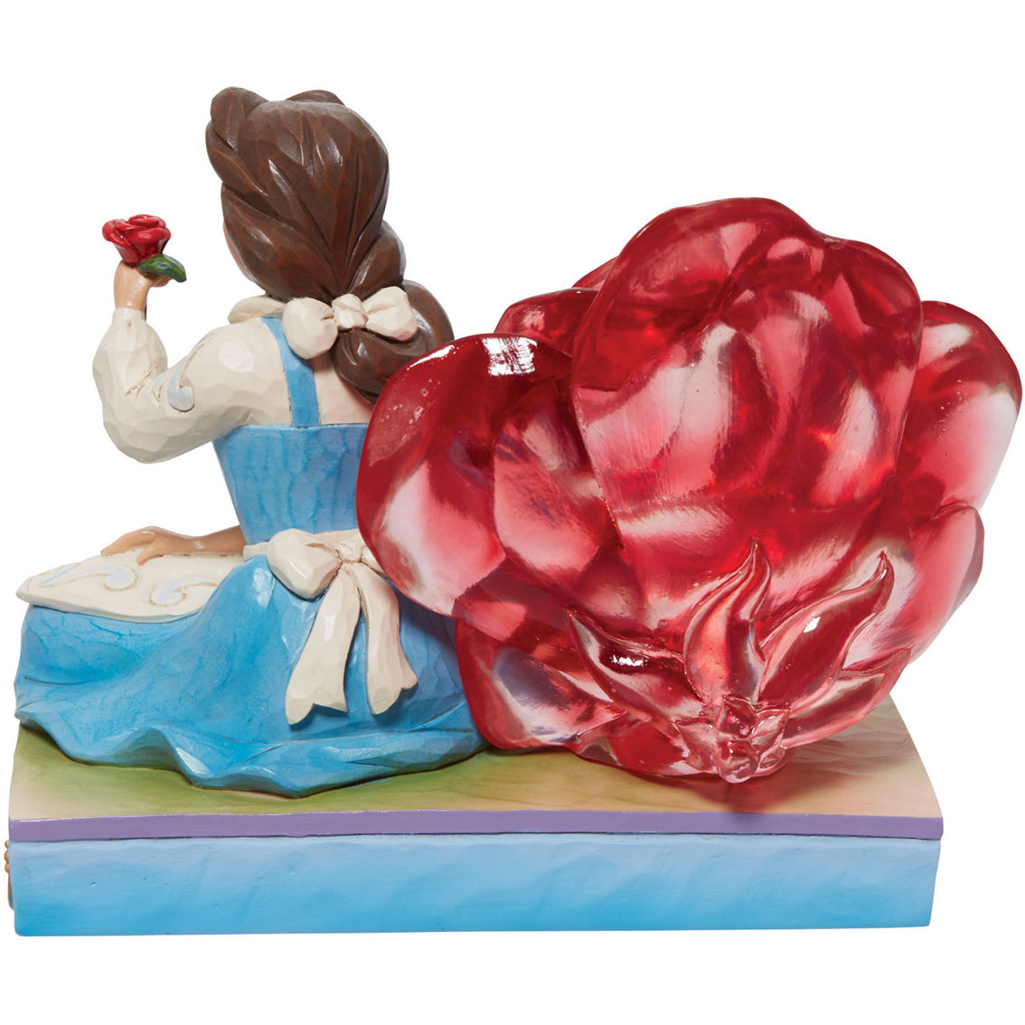 Jim Shore Disney Traditions Belle Clear Resin Rose - Image 2 of 3
