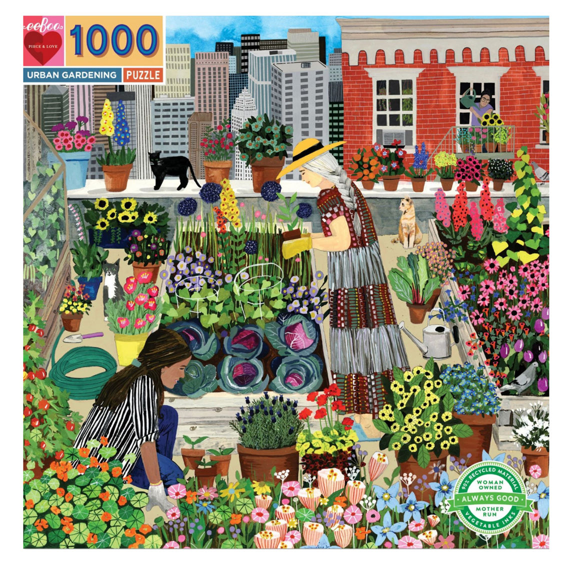 Urban Gardening 1000 pc. Square Puzzle - Image 2 of 3