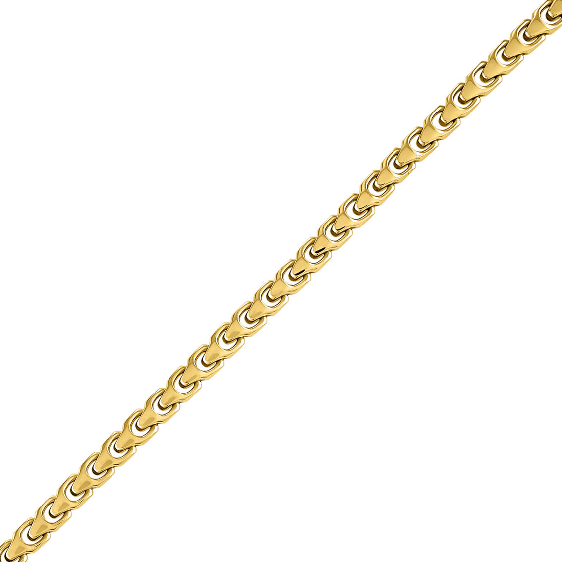Bulova Link Stainless Steel Goldtone Bracelet 8mm - Image 2 of 3